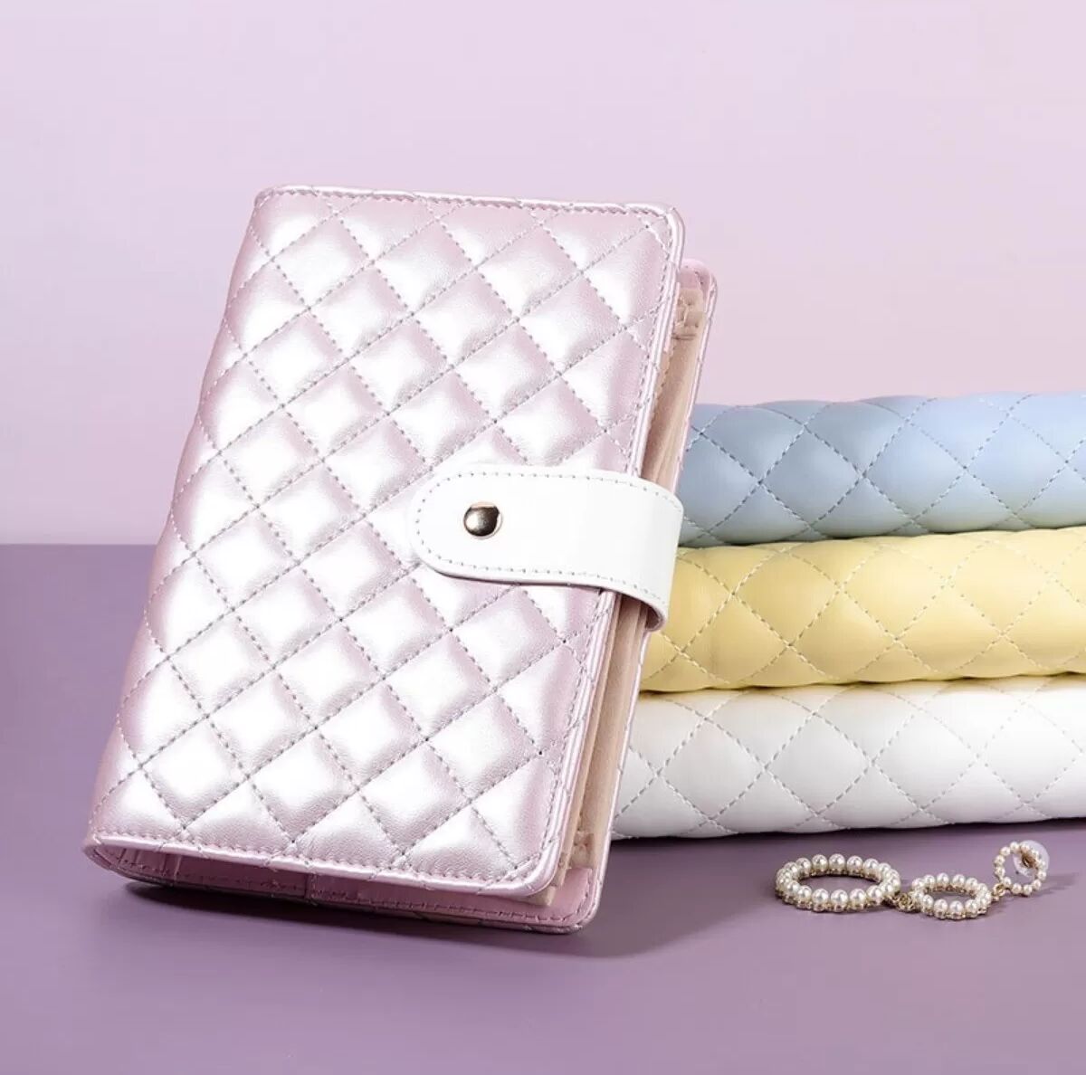 INF Tragbarer Schmuck Organizer Tasche - Faltbare Reise Schmuck Aufbewahrungstasche Rosa