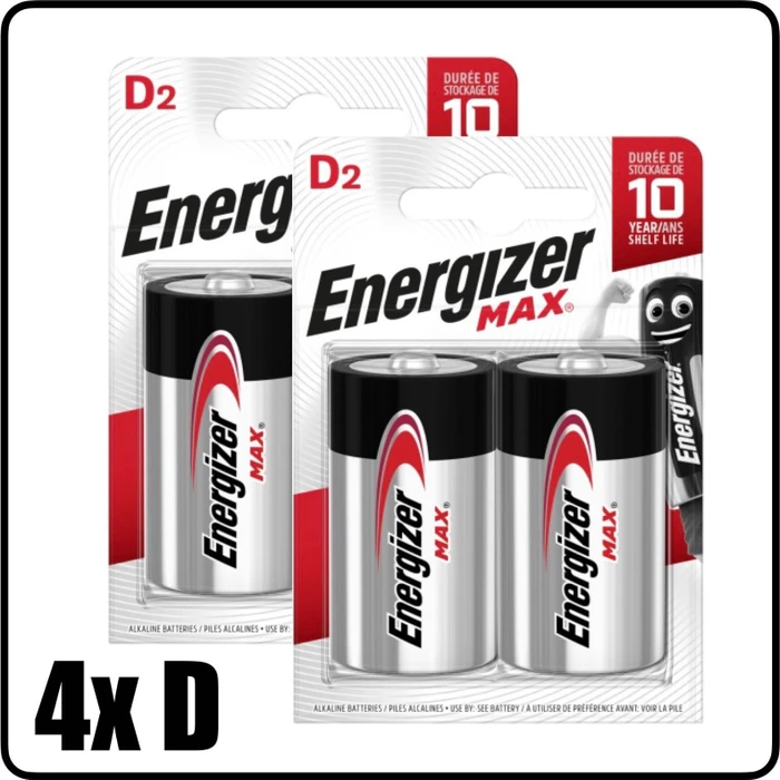 ENERGIZER BATTERIE MAX D LR20 AKKU. 2 Stk. ECO Verpackung