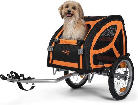 Famanu Fahrradanhänger für kleine bis mittelgroße Hunde - Gefedert und Aluminium