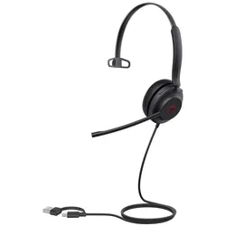 Yealink kabelgebundenes Headset UH35 Mono UC USB-A/C