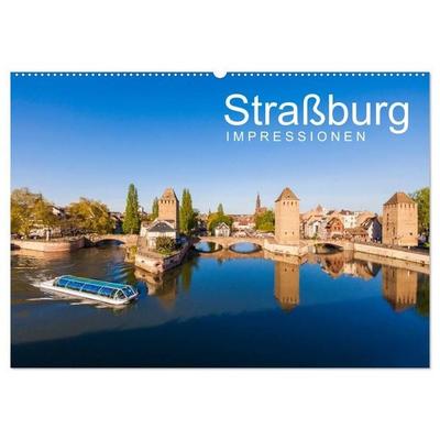 Straßburg Impressionen (Wandkalender 2027 DIN A2 quer), CALVENDO Monatskalender