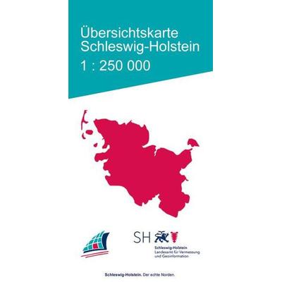 Übersichtskarte Schleswig-Holstein 1:250 000, Karte von , Landesamt f.Vermessung, 978-3-89130-346-7