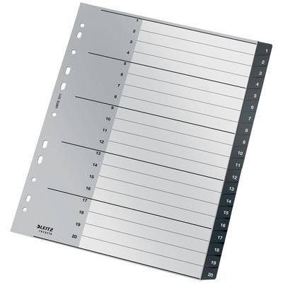 LEITZ Kunststoff-Register Recycle 1211, Taben 1 ? 20