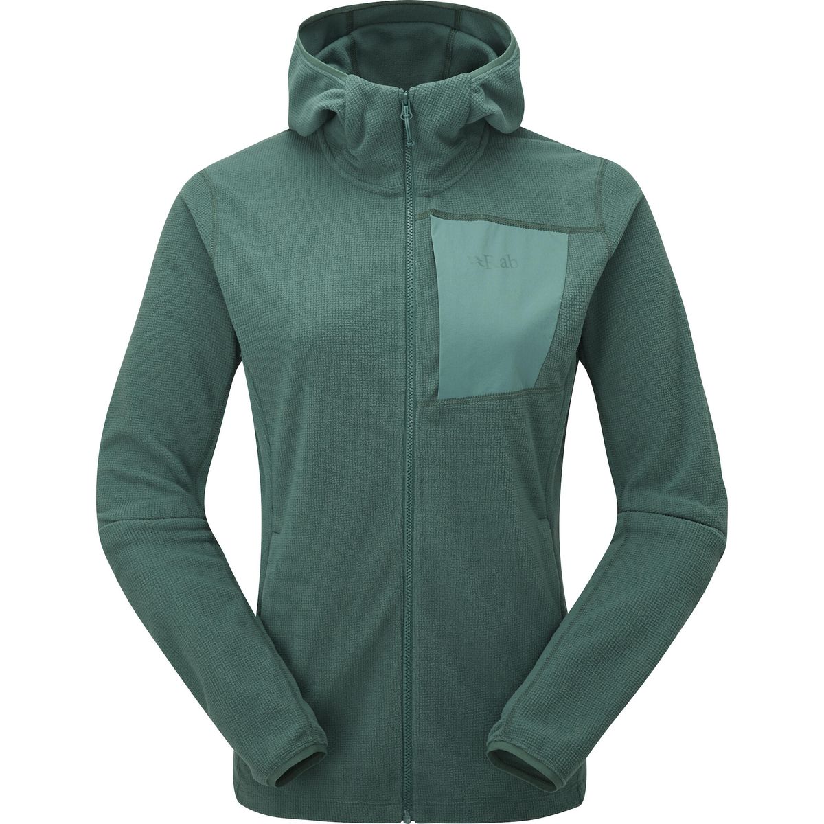 Rab Tecton Hoody Wmns green slate (GNS) 16 QFG-02-GNS-16