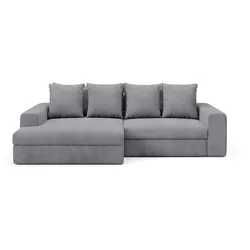 ECKSOFA Paola 3 Sitzplätze Hellgrau