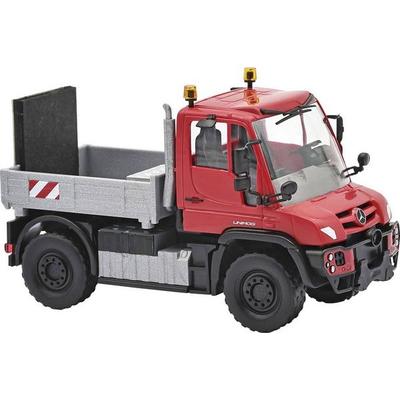 Busch 50937 H0 LKW Modell Mercedes Benz Unimog U430, Schwertransportbegleitung