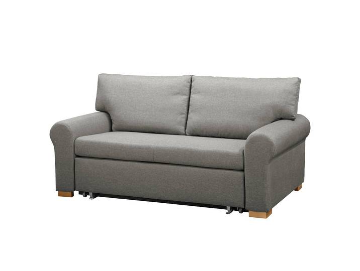 Schlafsofa Country Deluxe Grau/Grau Webstoff Luba 185cm mit Schlaffunktion Modern