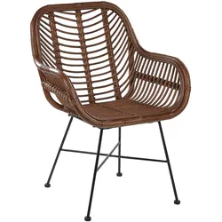 RATTANSTUHL Rattan Braun Canora