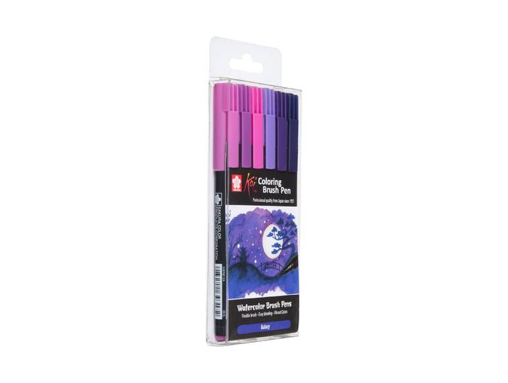 Koi Coloring Brush Pen Set Galaxy 6 Fa