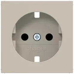 Hager WAS7200C01 Zentralstück für Steckdose SCHUKO, erh. BS, A.x/C.x, sand, matt