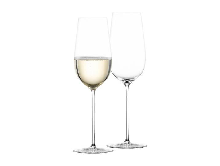 Champagnerglas ZWIESEL GLAS Champagnergläser VUELO 323 ml 2er Set transparent , bunt (transparent), B:7,6cm H:23,8cm Ø:7,6cm, Glas, Trinkgefäße, Champagnerglas, Spülmaschinengeeignet