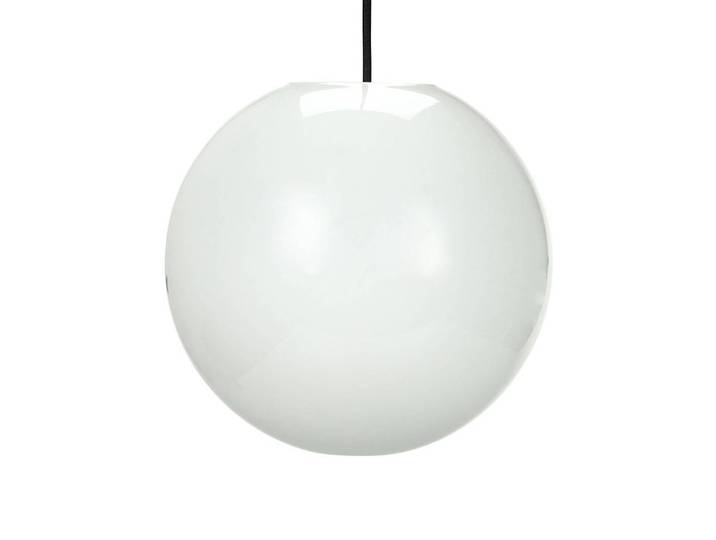 Dyberg Larsen Glas Hängelampe Café Opal, dimmbar, weiß / opal, für Wohn- / Esszimmer, Glas, Pendelleuchte