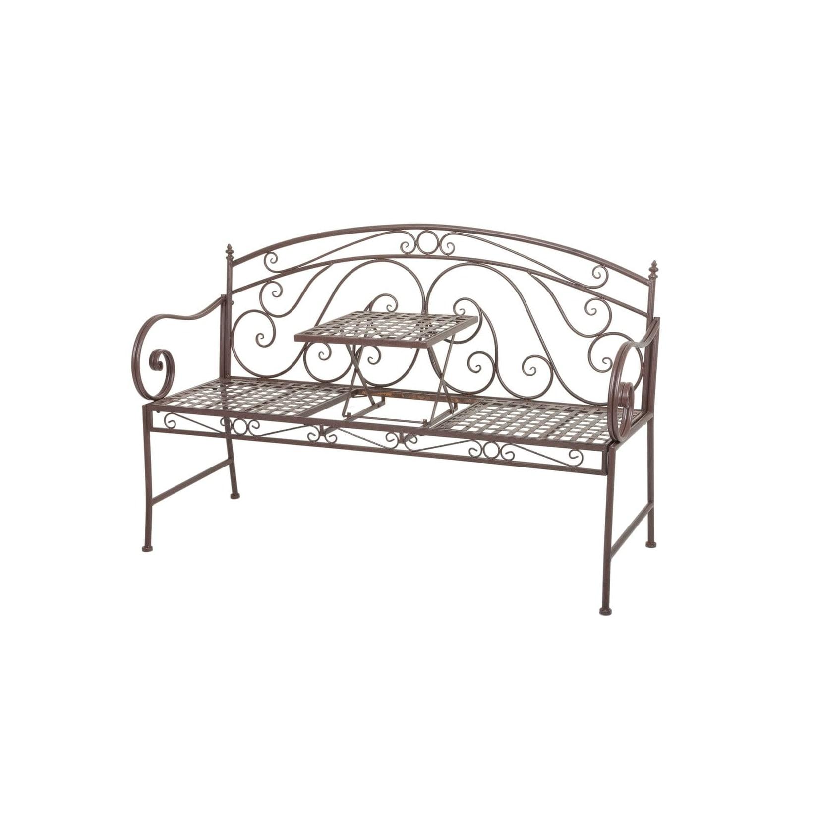 Garden Pleasure Bank SAKET mit hochklappbarem Tisch
