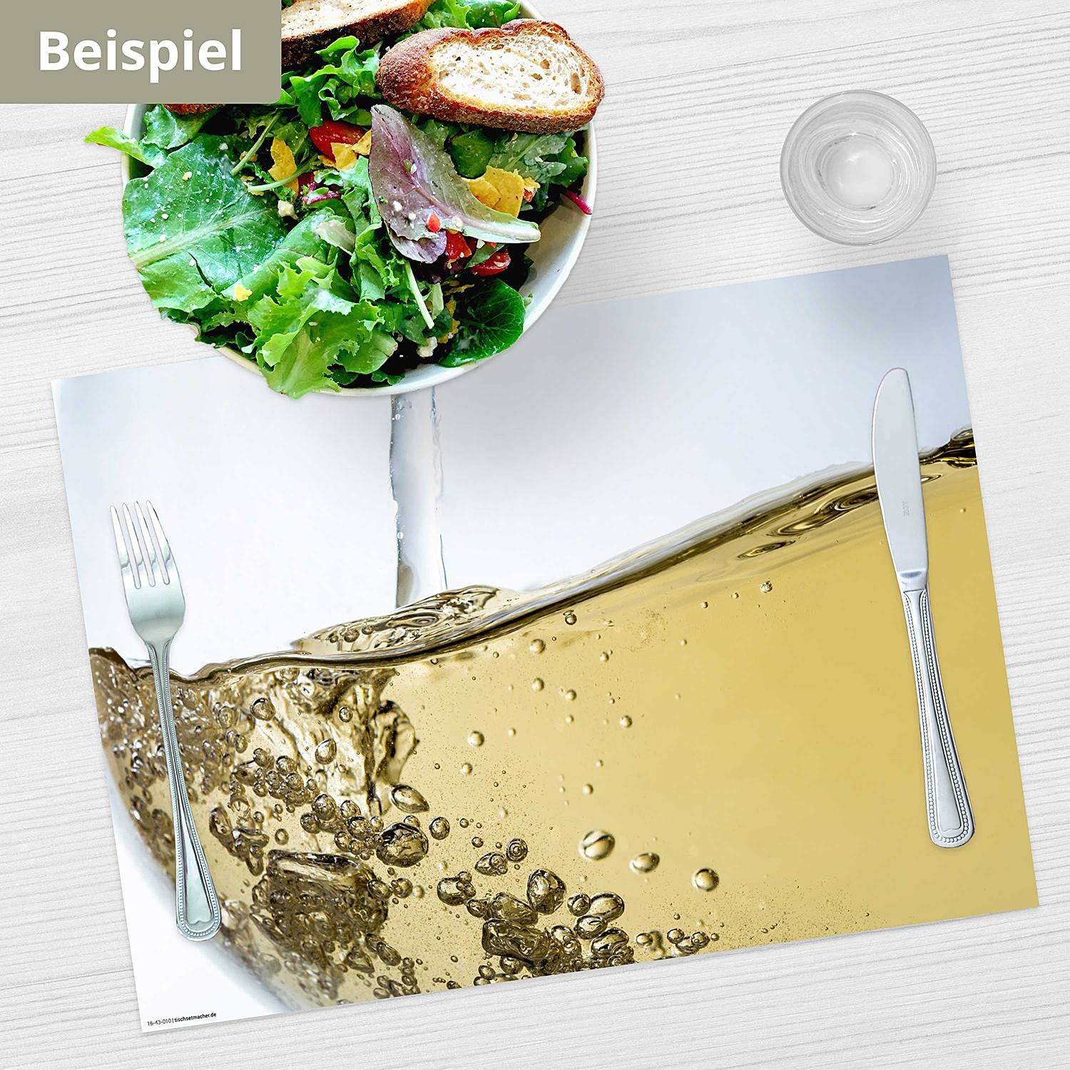 home24 Wittewijn Placemats set van 12 multicolor, 44 x 32 cm