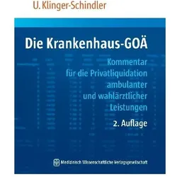 Die Krankenhaus-GOÄ, Fachbücher von Ursula Klinger-Schindler