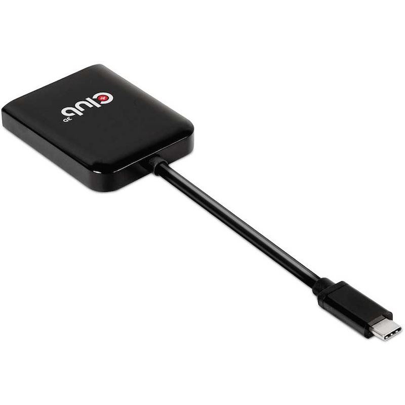 Club 3D USB-Hub USB 3.2 Typ C > 2x DP 4K60Hz St/Bu retail