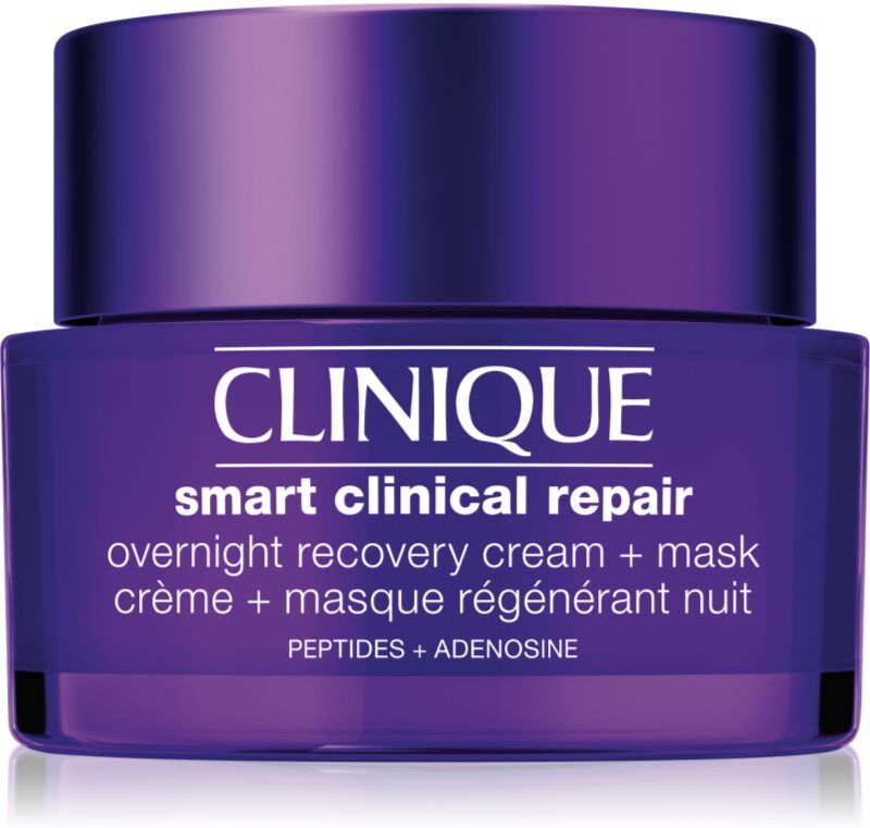 Clinique Smart Clinical™ Repair Overnight Recovery Cream + Mask feuchtigkeitsspendende Maske und Creme für die Nacht für die Regeneration und Erneuerung der Haut 50 ml