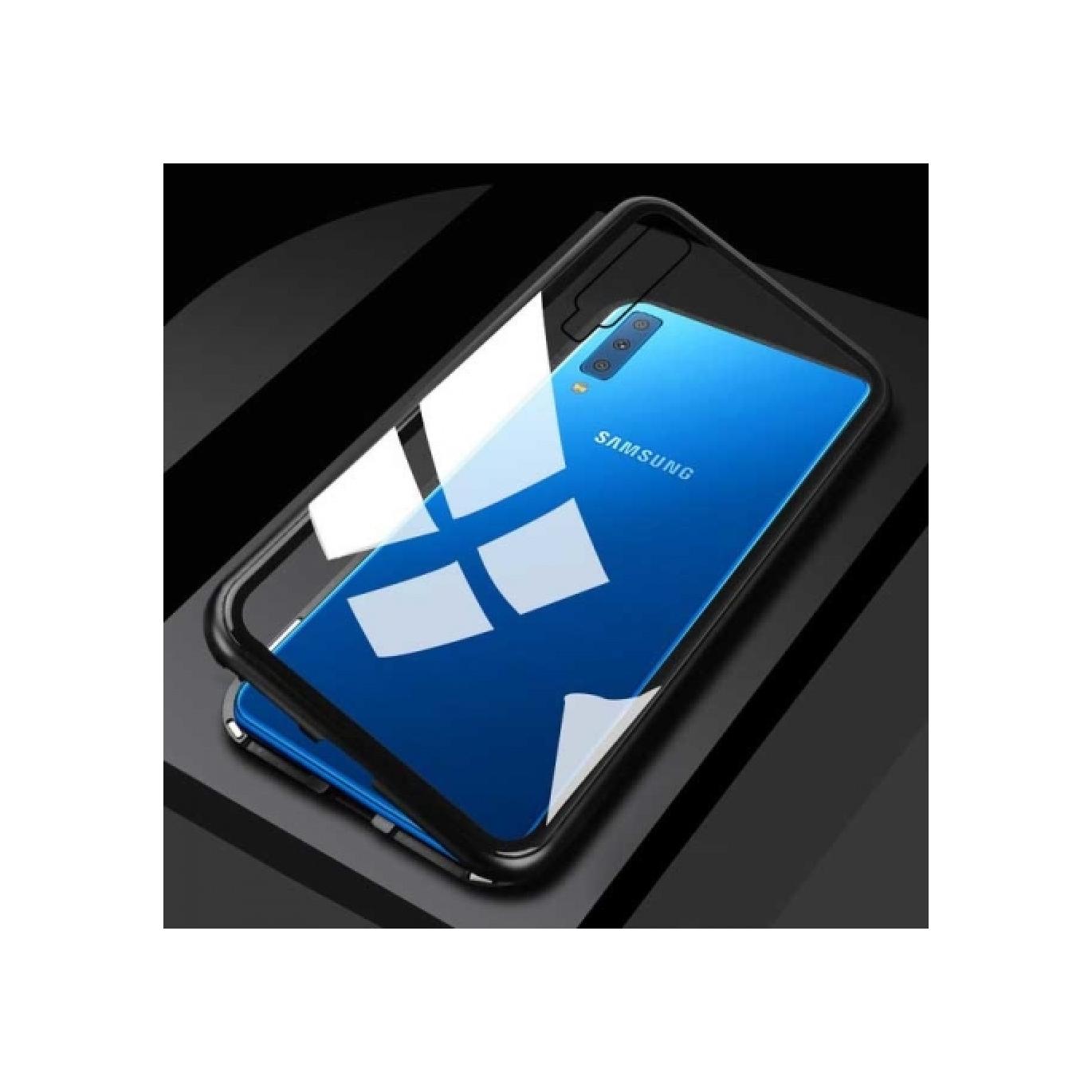 G-Case Samsung Galaxy A7 2018 Aluminium Magnetic Glass Case Hülle (Samsung Galaxy A7 (2018)) (00025075)