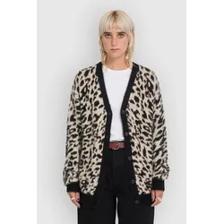Volcom Tigardi Strickjacke animal print Gr. M