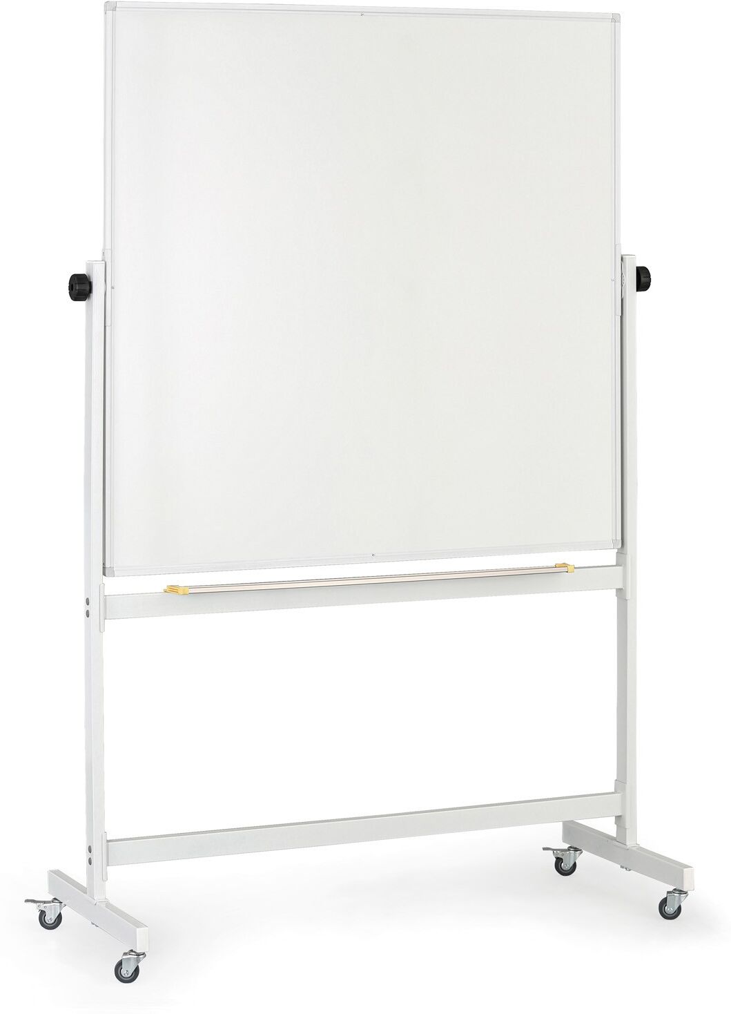B2B Partner Mobiles, drehbares, magnetisches Whiteboard, Keramikoberfläche, 1200 × 1200 mm