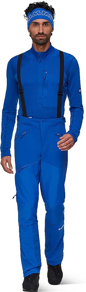 MAMMUT Herren Softshell Tourenhose Eiger Nordwand Pro mit Träger blau   48 M
