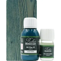 Rubio Monocoat Set Oil Plus 2C Velvet Green 130ml (A+B) - 130ml [5m2]