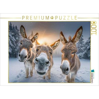 CALVENDO Puzzle Schnee - so macht der Winter Spaß | 1000 Teile Lege-Größe 64x48cm Foto-Puzzle für glückliche Stunden, von , Calvendo Puzzle