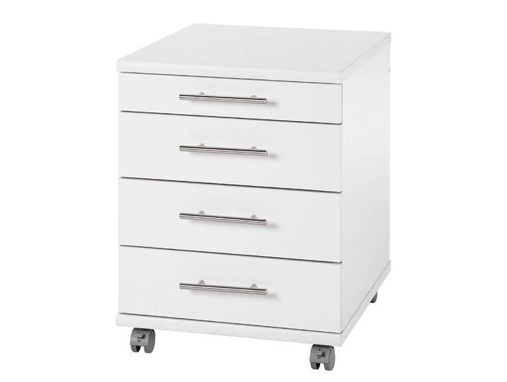 Rollcontainer Yacolt 42 x 57 x 50cm Weiß/Weiß