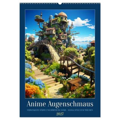 Anime Augenschmaus (Wandkalender 2027 DIN A2 hoch), CALVENDO Monatskalender