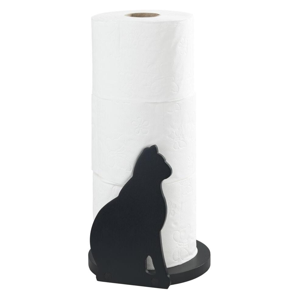 Wenko Papierrollenhalter Katze passend für haushaltsübliche Küchenrollen (7707100500)