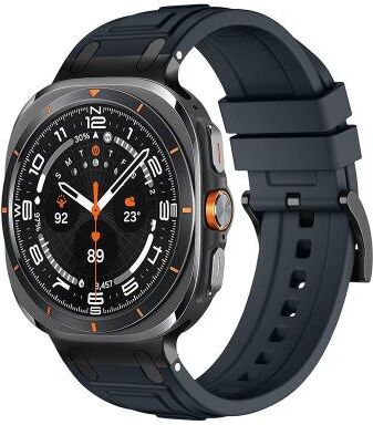 Everyday Crate Samsung Galaxy Watch Ultra Ultra 2025 Silicone Watch Band Triple Layer Armour Replacement Strap midnight