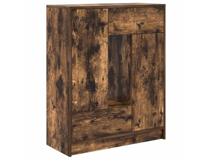 Sideboard mit Schubladen und Türen Räuchereiche 73x31x90 cm Holzwerkstoff Stauraum, Türen und Schubladen, Flurschrank, Räuchereiche, Holzwerkstoff, pflegeleicht, Tischplatte