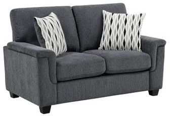 Fremont & Park "Bellavue 60"" Chenille 2-Seater Loveseat with Decor Pillows"