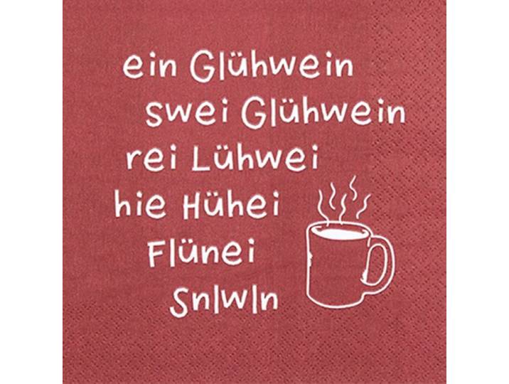 Servietten ein Glühwein