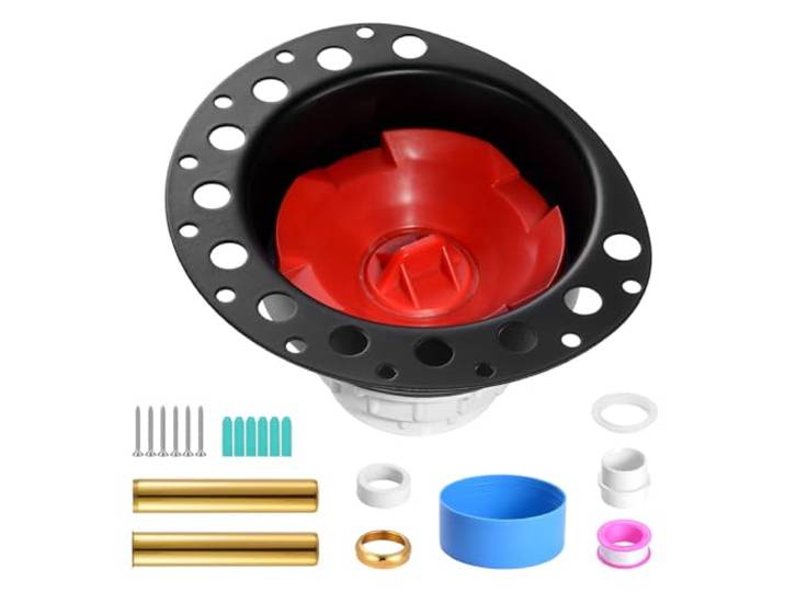 VEVOR Kit Vidange Baignoire Autoportante PVC\, 2 Tuyaux d'Échappement en Laiton\, Ensemble Raccordement de Drain de Bain\, avec Adaptateur PVC\, pour Baignoires Autoportantes\, Baignoires Montées au Sol