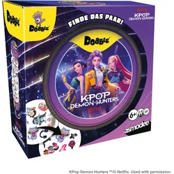 Dobble KPop Demon Hunters Reaktionsspiel in Metalldose