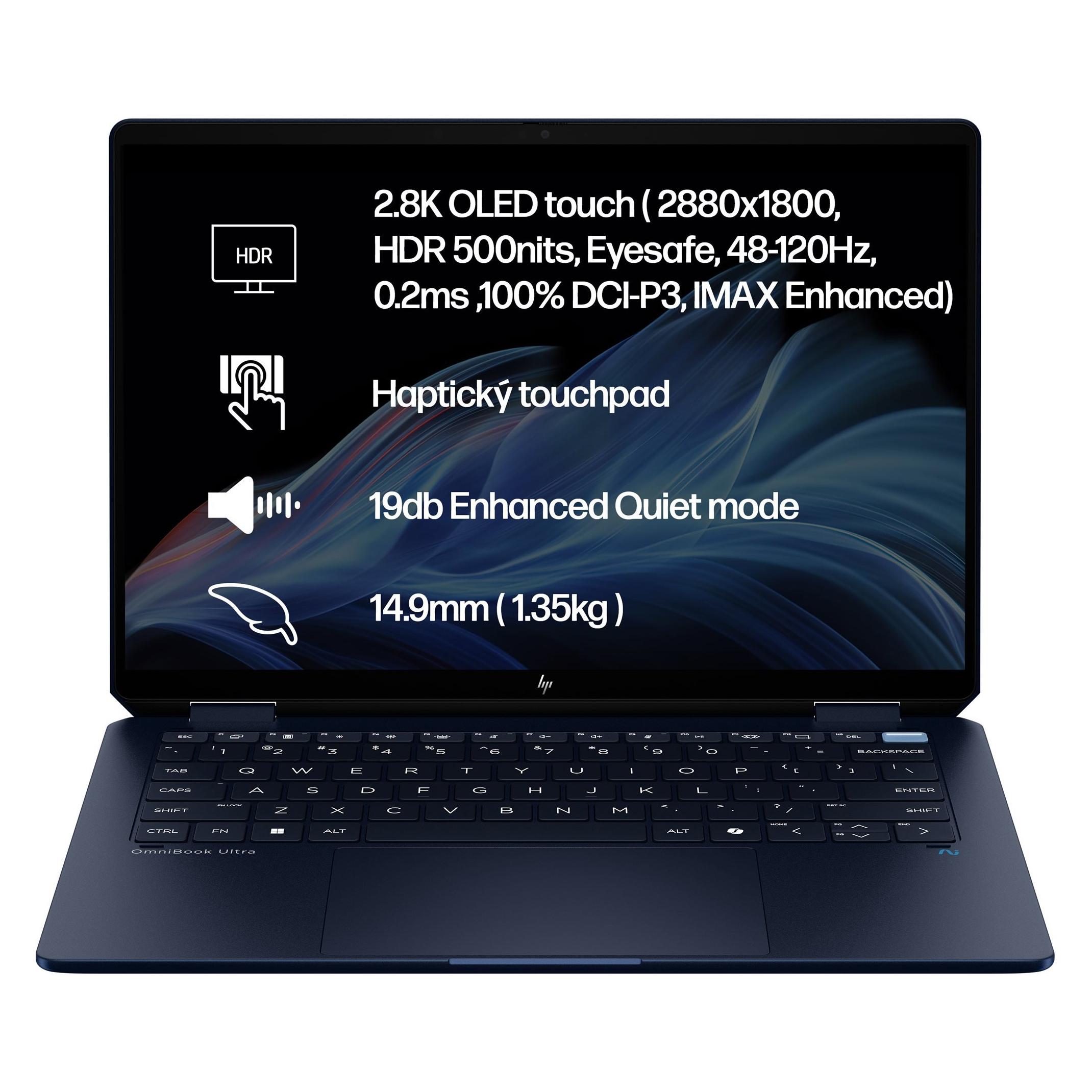 HP OmniBook Ultra Flip Laptop 14-fh0434nc (14", 2000 GB, 32 GB, DE) (B9NY7EA)