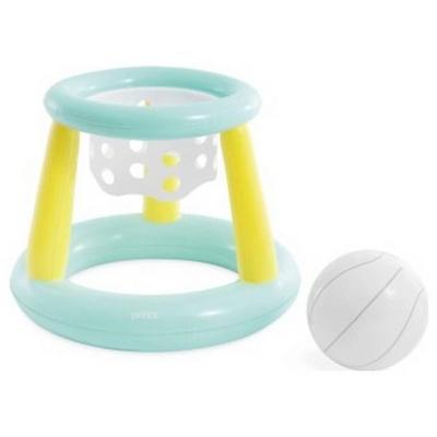 Intex Der „Mega Floating Hoops“ Basketballkorb mit aufblasbarem Ball sorgt für actionreichen Spielspaß im und außerhalb des Pools