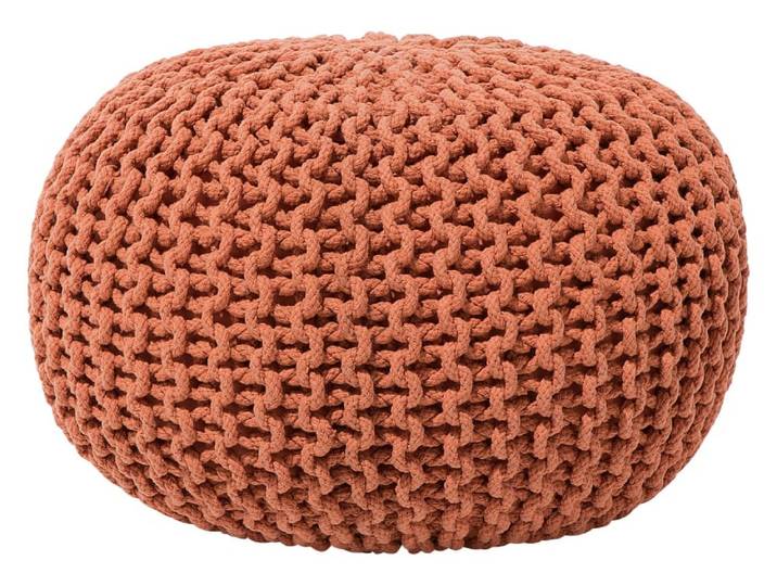 Pouf en tissu marron 40x25cm