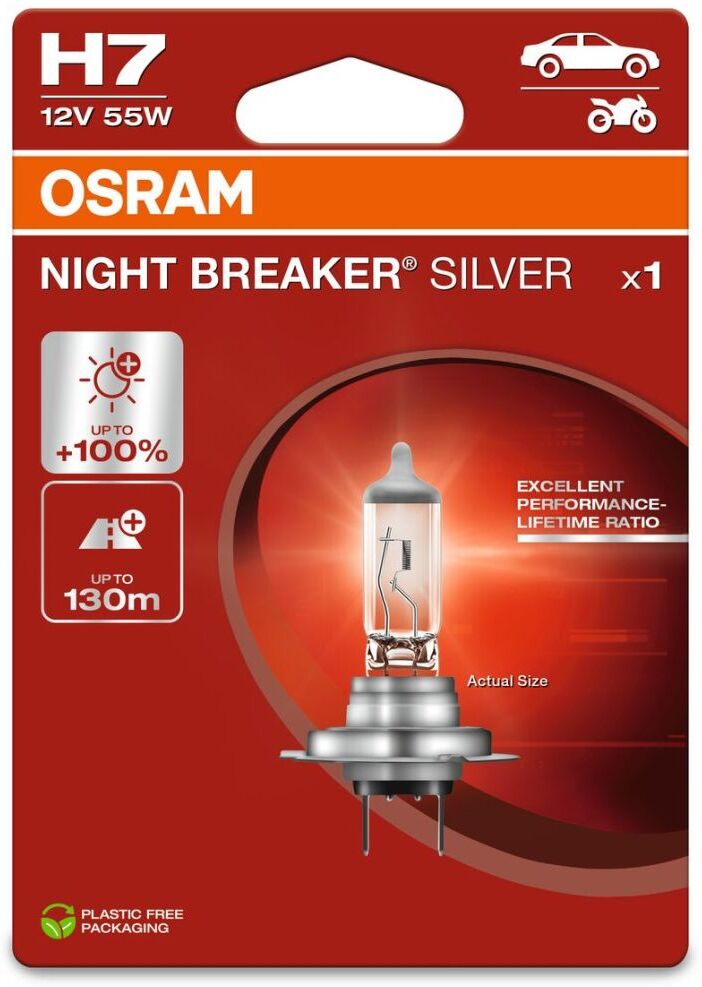 Ampoule, feu de route/diurne NIGHT BREAKER® SILVER ams-OSRAM 64210NBS-1BL