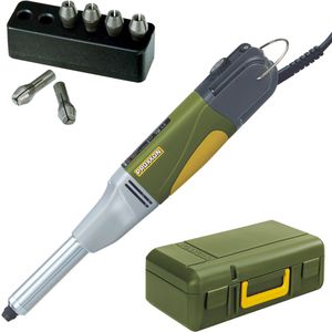 Proxxon Multifunktionswerkzeug Micromot Langhals-Bohrschleifer LBS/E, 100W, mit Spannzangen und Koffer