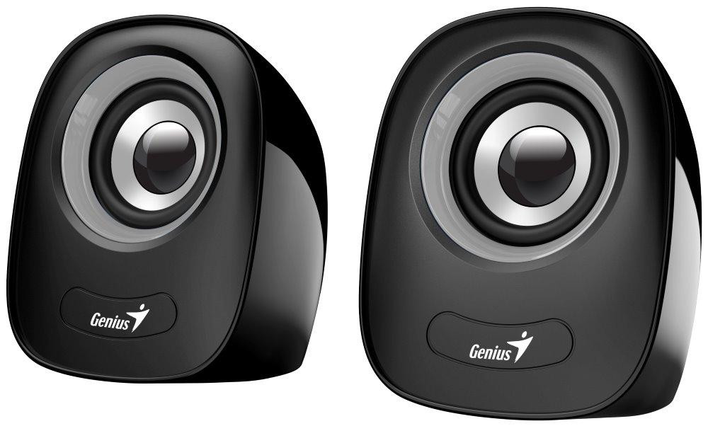 Genius Computer Technology SP-Q160 luidsprekers, 2.0 kanaal, 6 Watt, 150 - 20000 Hz, Zwart/Grijs