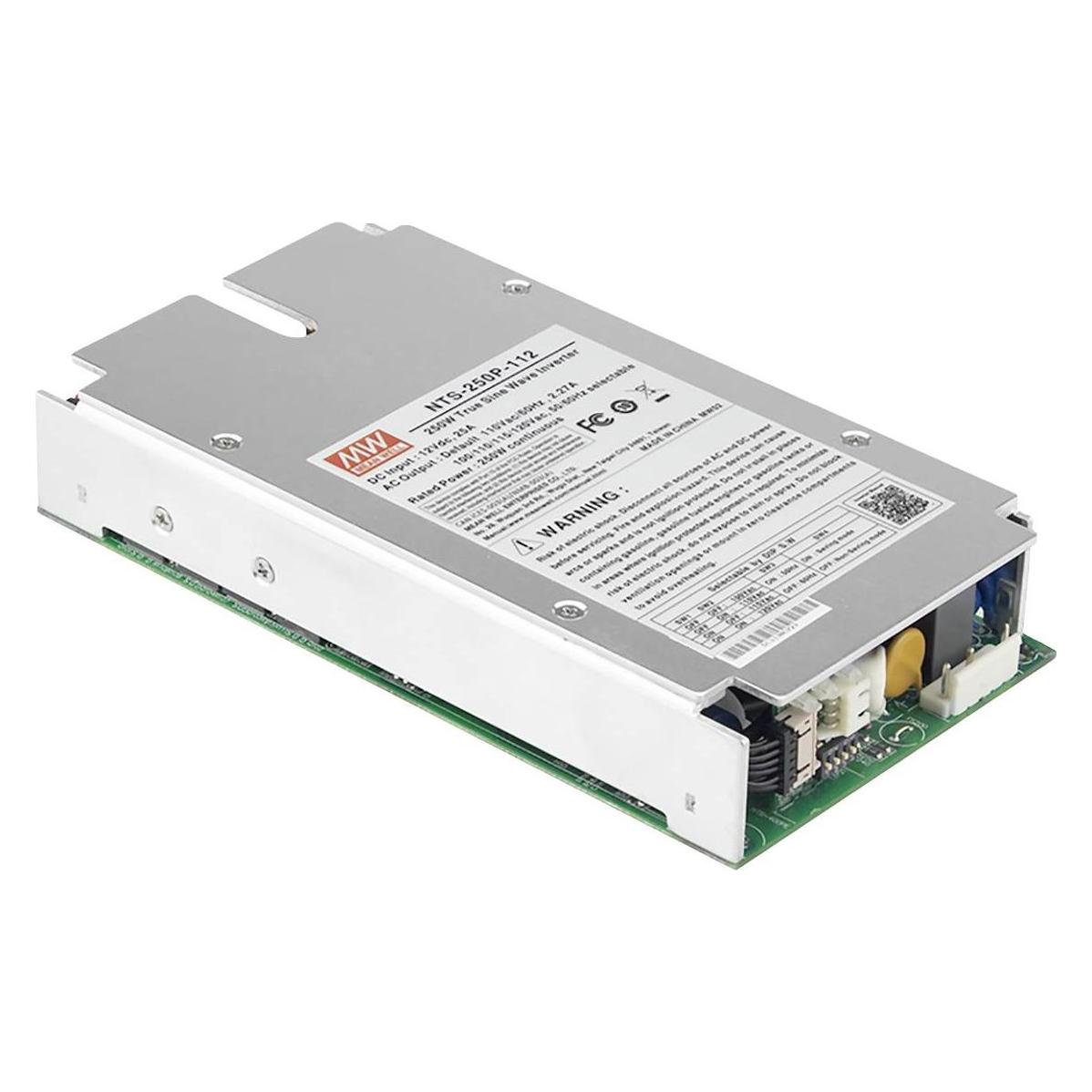MeanWell NTS-250P-248 - Wechselrichter Sinus 250 W 48 V Schutzkontakt (NTS-250P-248)