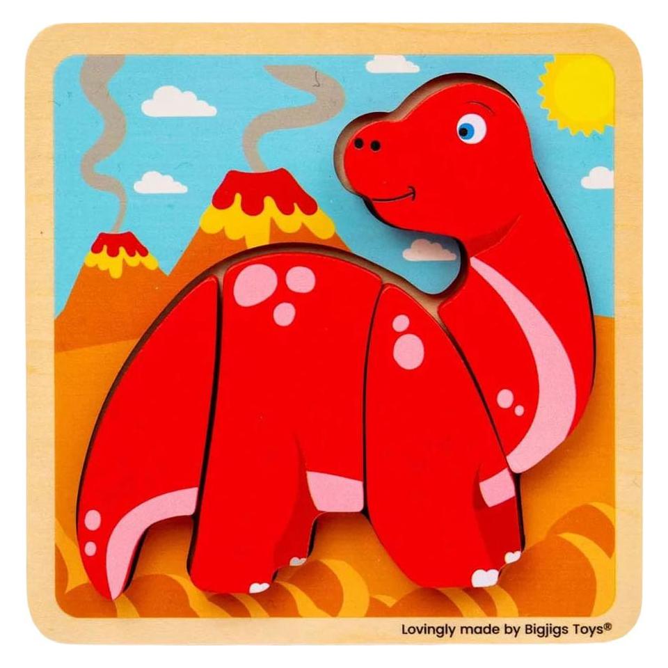 Bigjigs Holz-Formenpuzzle Diplodocus - 4-teilig. (69898523)