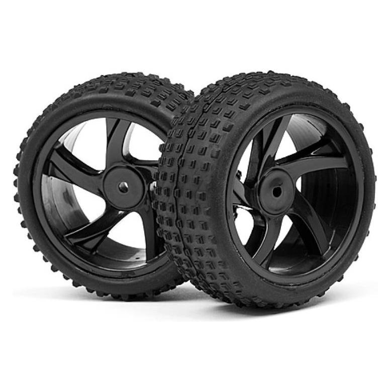 Maverick ION 1/18 Buggy/SC Wheel and Tyre Assembly XB/SC) (MV28052)