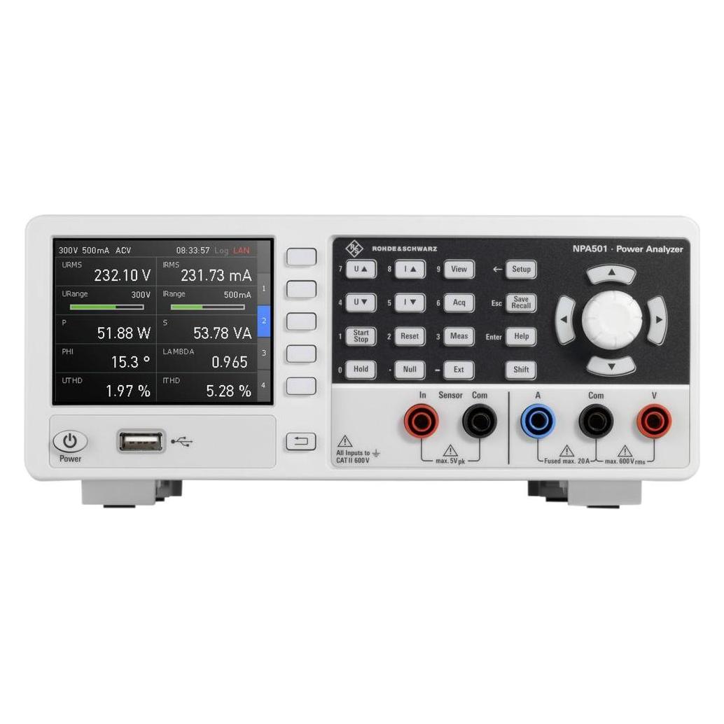 Rohde & Schwarz R&S NPA501, 1-Phasen DC-Netzanalys (NPA501)