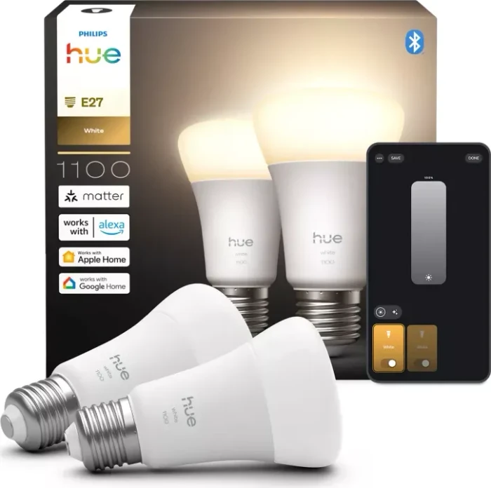 Philips Hue White 10W 1100 E27 2 Stück, 2 Stk