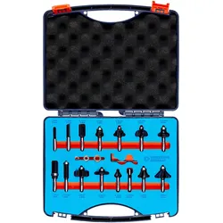 WS24 Fräser-Set 8 mm Schaft 15tlg. - WS24-100063