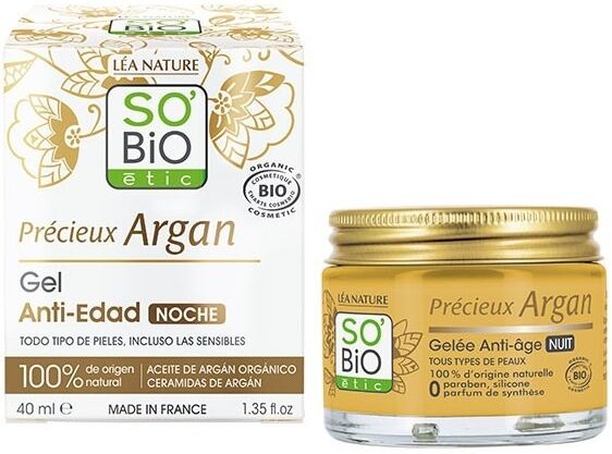 SO'BiO étic Organic Argan Anti-Aging Night Gel 40 ml