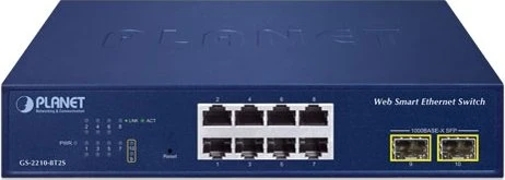 Planet GS-2210-8T2S 8-Port + 2-Port 1000X SFP Web Smart Ethernet Switch